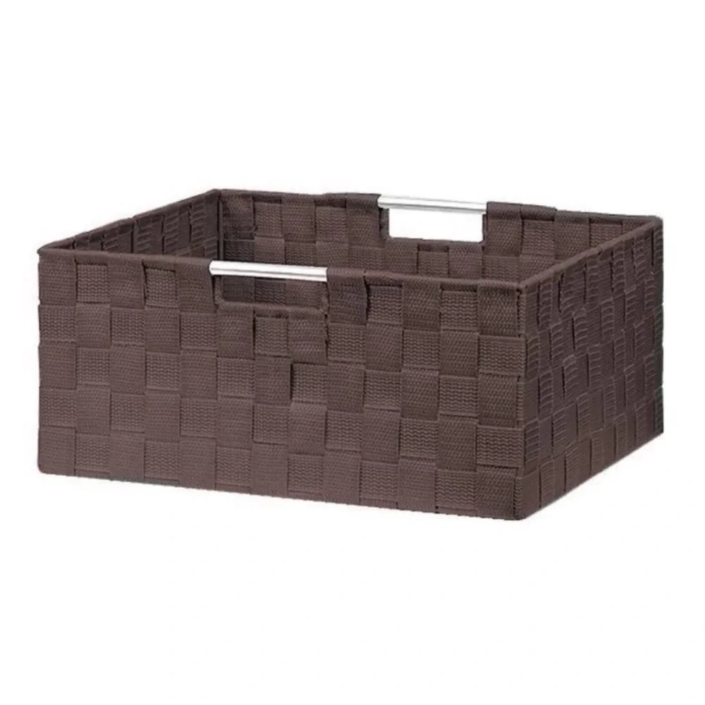 Woven Storage Basket with Built In Handles